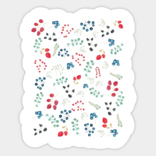 berries pattern Sticker